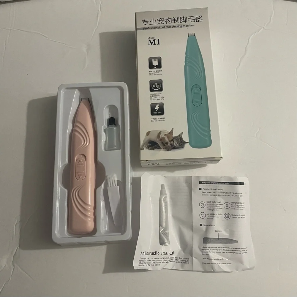 Cordless Pet Paw Trimmer for Small and Medium Pets